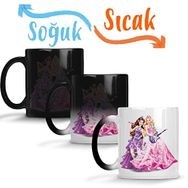 Baskı Dükkanı Barbie 02 Sihirli Porselen Kupa