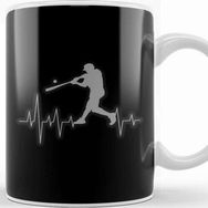 Baskı Dükkanı Baseball Heartbeat Elevated Heart Beat Clean Hit Kupa