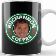 Baskı Dükkanı Baywatch Buchannon Coffee David Hasselhoff Starbucks Logo Kupa