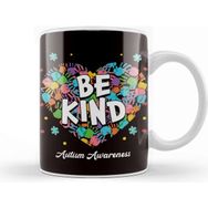 Baskı Dükkanı Be Kind Autism Awareness Puzzle Children Heart Son Daughter Kupa