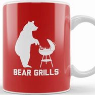 Baskı Dükkanı Bear Grills Pun Kupa