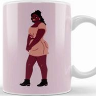 Baskı Dükkanı Beautiful Black Woman Kupa