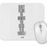 Baskı Dükkanı Beauty Begins Mouse Pad