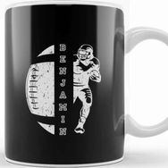 Baskı Dükkanı Benjamin Name Cheer School Spirit Sayings Football Football Sister Football Mom Kupa