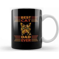 Baskı Dükkanı Best Cat Dad Ever Kedi 03 Kupa