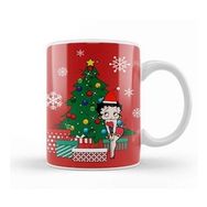 Baskı Dükkanı Betty Boop Around the Christmas Tree Kupa Bardak