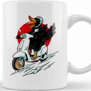 Baskı Dükkanı Bird Rider Vespa Lover Kupa