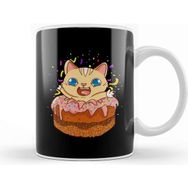 Baskı Dükkanı Birthday Cake Cat Surprise Kitty Kupa