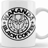 Baskı Dükkanı Black Panter Marvel Wakanda Black Coffee Kupa