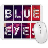 Baskı Dükkanı Blue Eyes Mouse Pad
