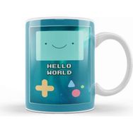 Baskı Dükkanı Bmo Hello World Adventure Time Space Galaxy Stars Aurora 02 Kupa