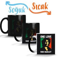 Baskı Dükkanı Bob Marley 002 Sihirli Porselen Kupa