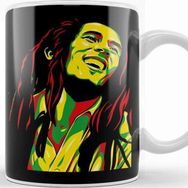 Baskı Dükkanı Bob Marley Hippie Art Kupa