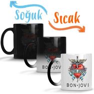 Baskı Dükkanı Bon Jovi Guns and Roses Poison Cinderella Skid Row Aerosmith Whitesnake Sihirli Kupa
