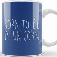 Baskı Dükkanı Born to Be a Unicorn Kupa Bardak