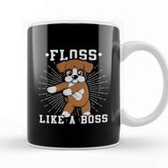 Baskı Dükkanı Boxer Dog Floss Like A Boss Kupa Bardak