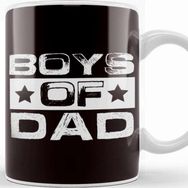Baskı Dükkanı Boys of Dad Daddy Papa Son Brother Poppa Stepdad Father Kupa Bardak
