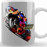 Baskı Dükkanı Brad Binder Low Poly Kupa Bardak