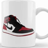 Baskı Dükkanı Bred 1 Sneaker Air Jordan 1 Kupa Bardak