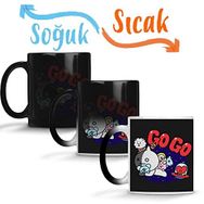 Baskı Dükkanı BT21 Gogo Bts Sihirli Porselen Kupa