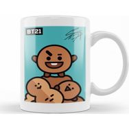 Baskı Dükkanı Bts BT21 Shooky Sihirli Porselen Kupa