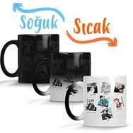 Baskı Dükkanı Bts Grubu 01 Sihirli Porselen Kupa