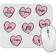 Baskı Dükkanı Bts Hearts Mouse Pad