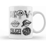 Baskı Dükkanı Bts Members Logo Kupa