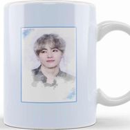 Baskı Dükkanı Bts Tae Watercolor Bts Army Kpop Gift BT21 Kupa