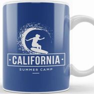 Baskı Dükkanı California Summer Surf Camp Kupa
