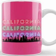 Baskı Dükkanı California Vintage Retro Gıft Kupa