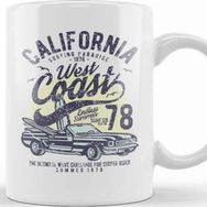 Baskı Dükkanı California West Coast Surfing Kupa