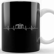 Baskı Dükkanı Camera Photography Heartbeat For Photographers Kupa