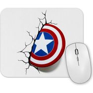 Baskı Dükkanı Captain America Shield Mouse Pad