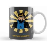 Baskı Dükkanı Captain Haddock Retro Japanese Tintin Kupa