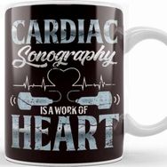 Baskı Dükkanı Cardiac Sonography Ultrasound Echography Medical Diagnostic Kupa Bardak