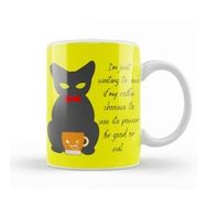 Baskı Dükkanı Cat Funny Coffee Drinks Lover Gift Quote Kupa Bardak