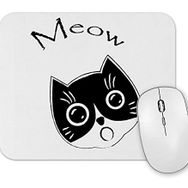Baskı Dükkanı Cat Meow Kedi Mouse Pad