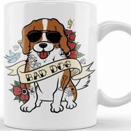 Baskı Dükkanı Cavalier King Charles Spaniel Bad Dog Kupa Bardak