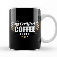 Baskı Dükkanı Certified Coffee Lover Caffeine Addict Kupa