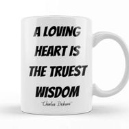 Baskı Dükkanı Charles Dickens Quotes Gift Vintage Retro Rainbow Style Kupa