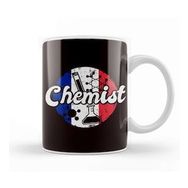 Baskı Dükkanı Chemist France Flag Laboratory Chemistry Pharmacist Lab Tech Kupa