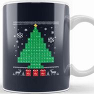 Baskı Dükkanı Chemistree Science Christmas Tree Kupa