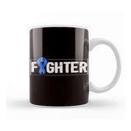 Baskı Dükkanı Child Abuse Prevention Month Fighter Awareness Blue Ribbon Kupa Bardak