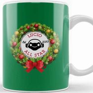 Baskı Dükkanı Christmas All Star Overwatch Lucio Wreath Kupa Bardak