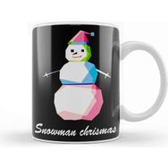 Baskı Dükkanı Christmas Day Snowman Kupa Bardak