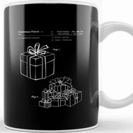 Baskı Dükkanı Christmas Present Blueprint Kupa Bardak