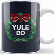 Baskı Dükkanı Christmas Yule Do Wreath Kupa Bardak