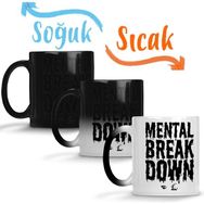 Baskı Dükkanı Cl Mental Breakdown Sihirli Porselen Kupa