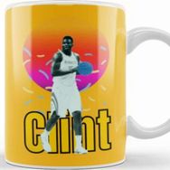 Baskı Dükkanı Clint Capela Vintage Art Legend Basketball Gift Kupa
